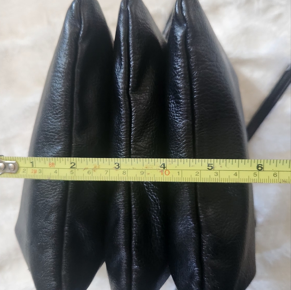 Black Small Leather Purses With Multiple Compartm… - image 3